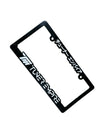 License Plate Frame Black/White