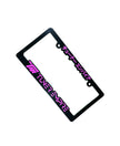License Plate Frame Black/Pink
