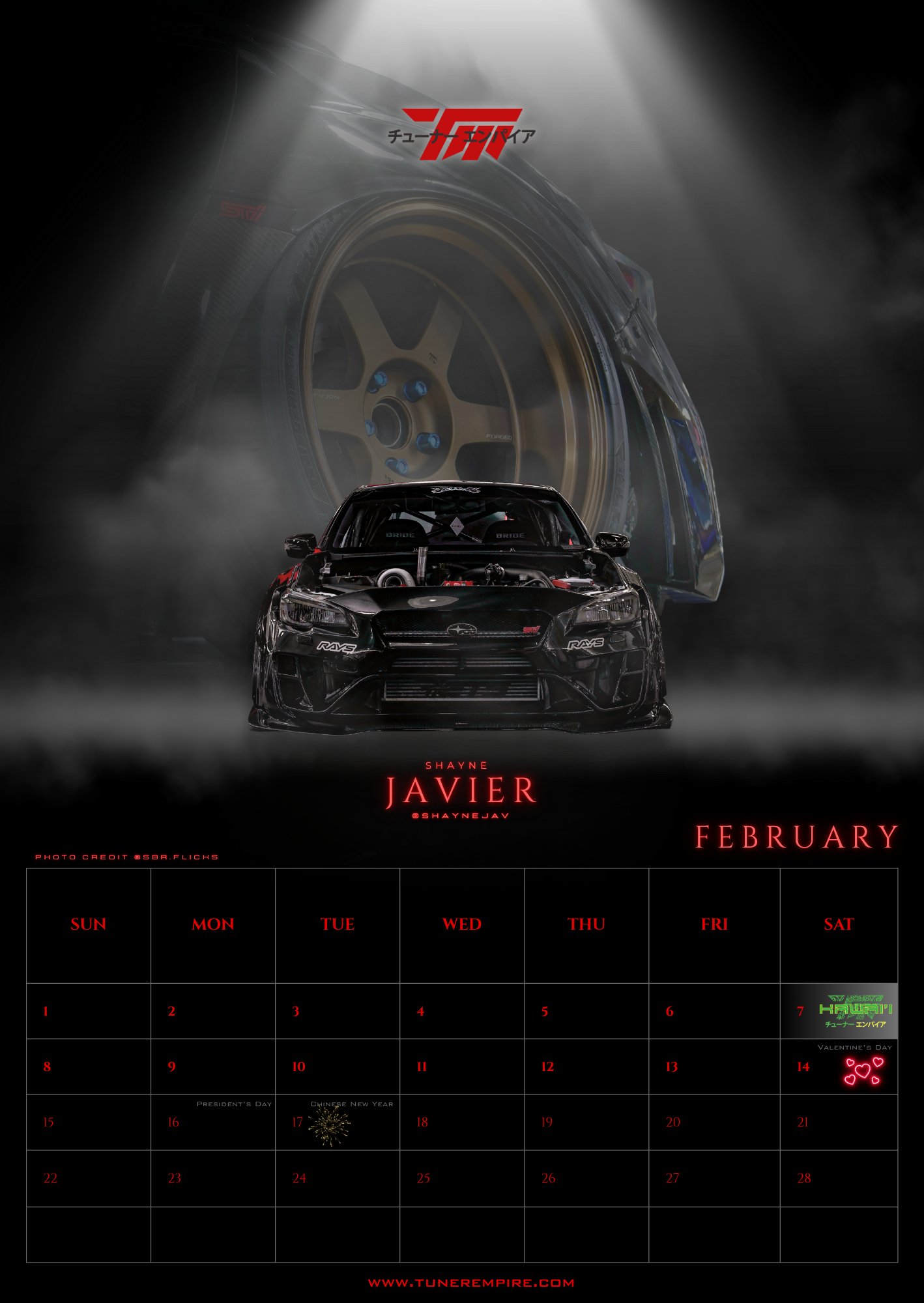 2026 Calendar- Hawaii