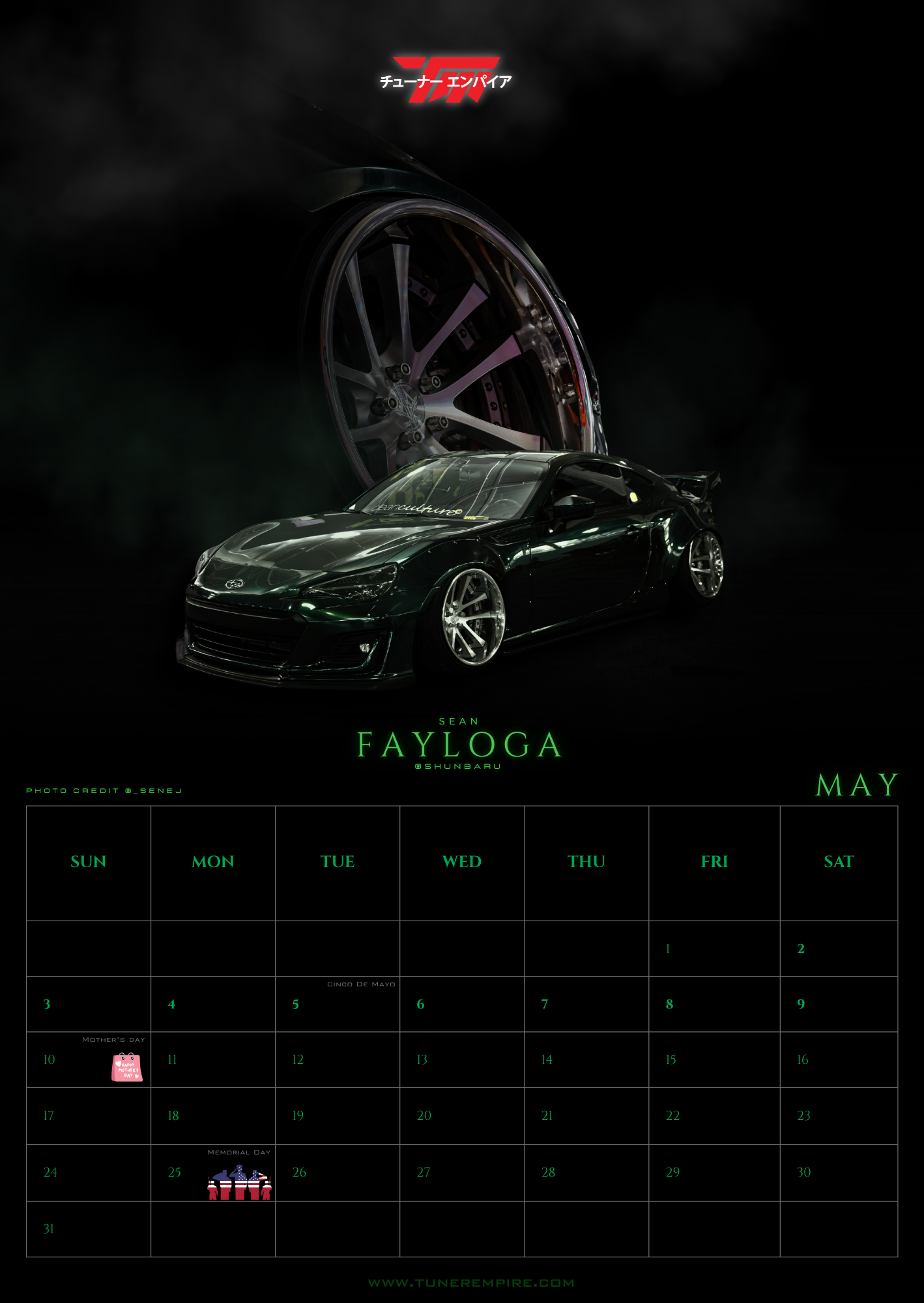 2026 Calendar- Hawaii