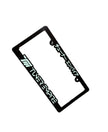 License Plate Frame Black/ Light Teal