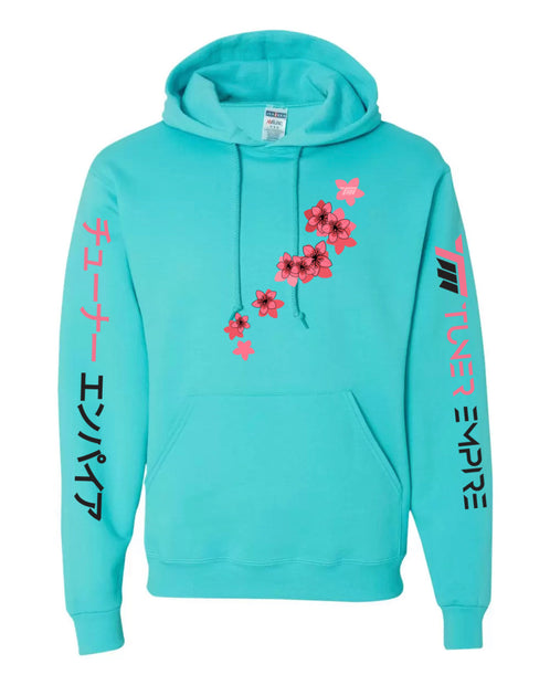 Sakura Blue Premium Hoodie