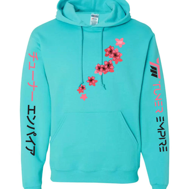 Sakura Blue Premium Hoodie